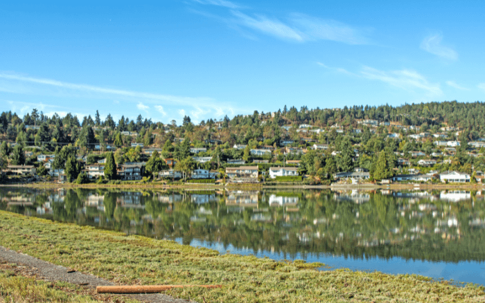 Hiking mountain view in Nanaimo, BC